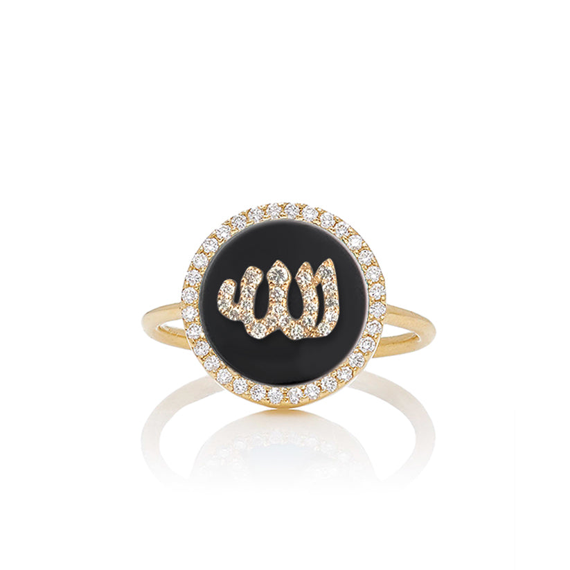 Co-exist - Allah On stone Ring