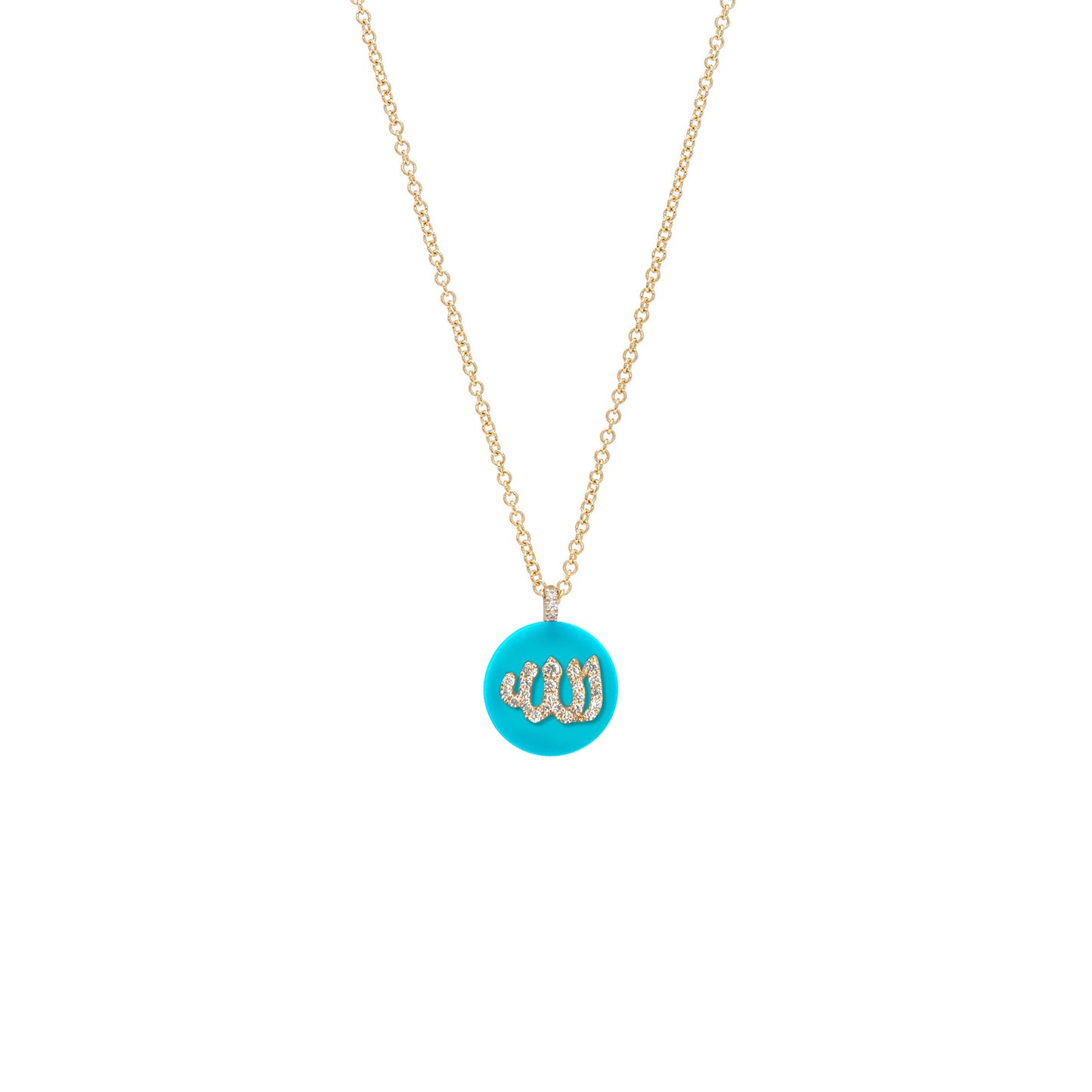 Co-exist - Allah on Gemstone necklace