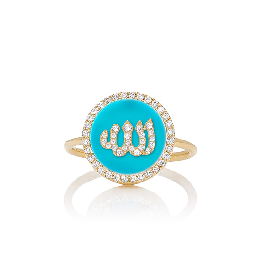 Co-exist - Allah On stone Ring