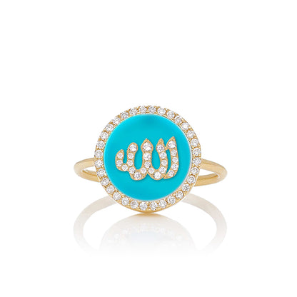 Co-exist - Allah On stone Ring