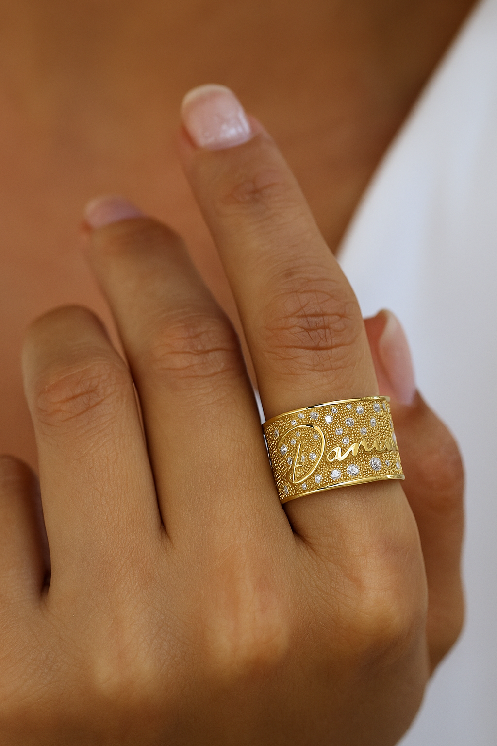 Sprinkle Diamond Name Cigar band