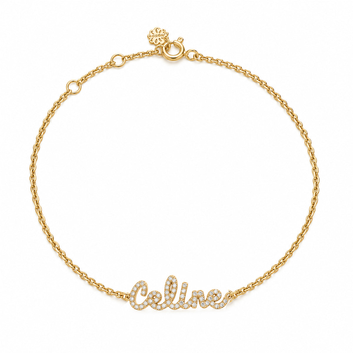 Tiny Treasures English Diamond Name Bracelet