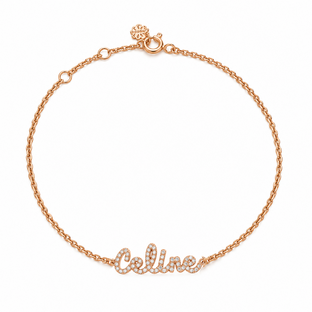Tiny Treasures English Diamond Name Bracelet