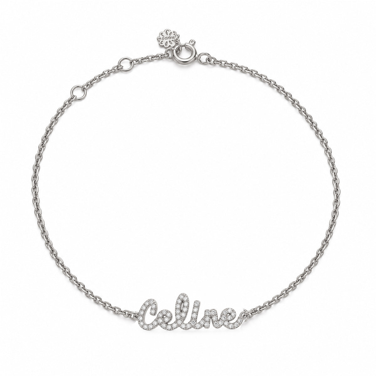 Tiny Treasures English Diamond Name Bracelet