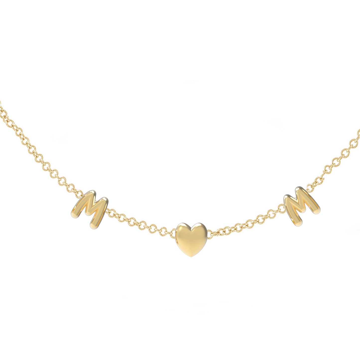 Mini 3D bubble Name Necklace