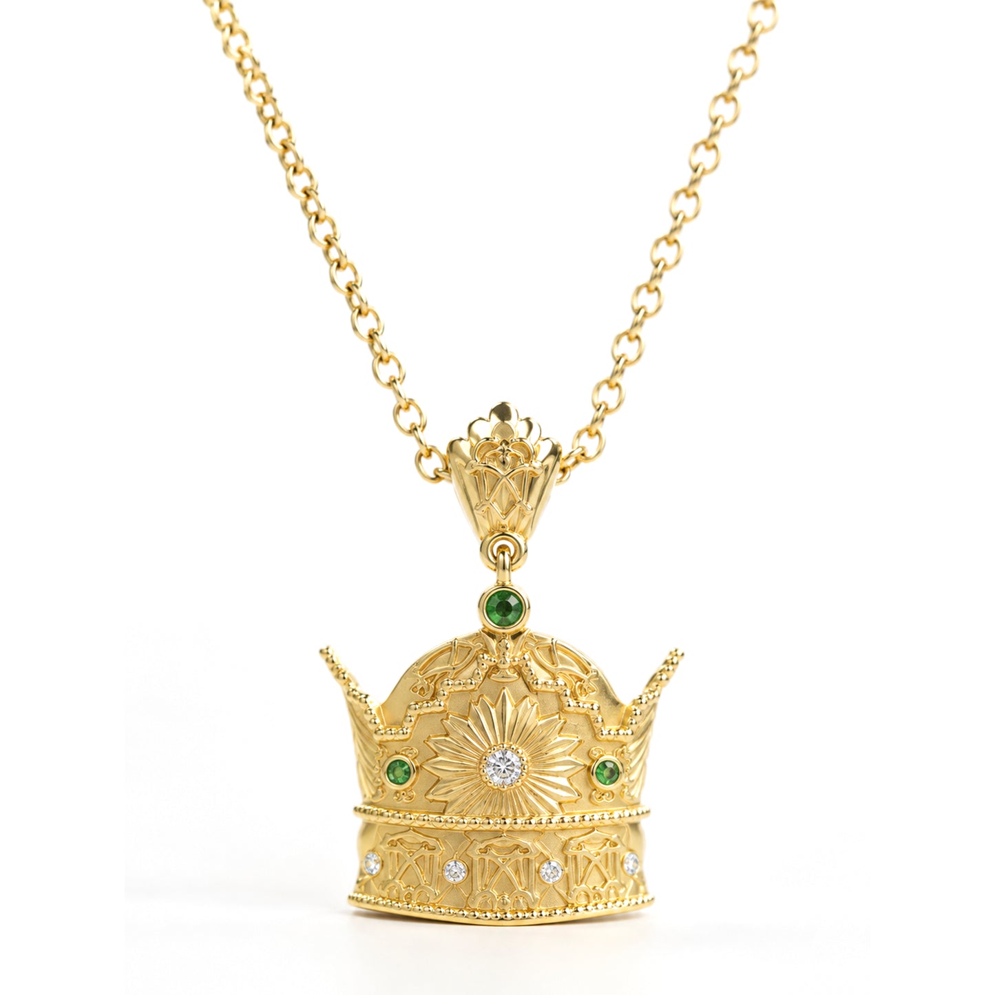 Imperial Crown Necklace-Persian Crown Pendant
