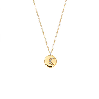 Co-exist -Moon on gold disk