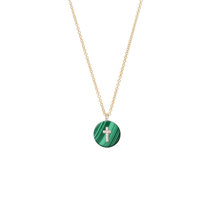 Co-exist - Cross on Gemstone Necklace