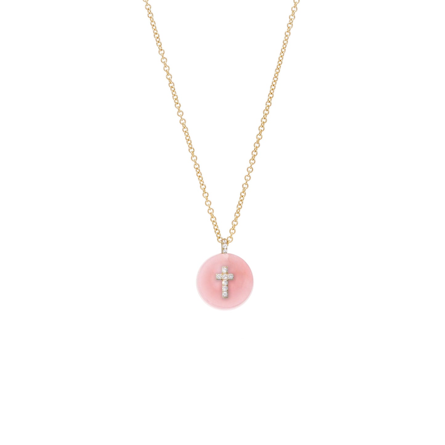 Co-exist - Cross on Gemstone Necklace