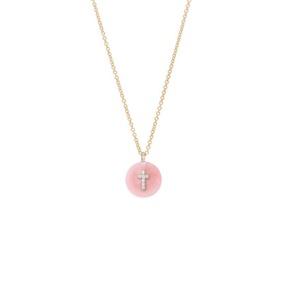 Co-exist - Cross on Gemstone Necklace