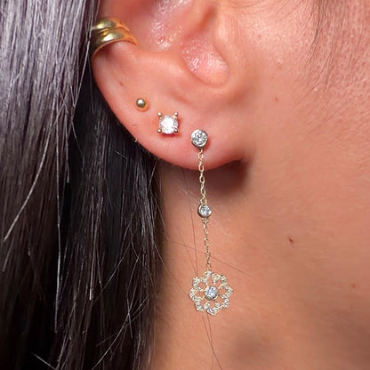 Noush Flower drop earrings