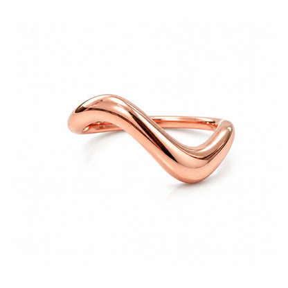 Wave ring Solid gold
