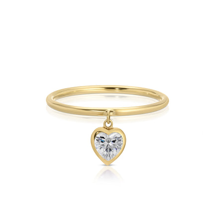 Peekaboo Heart Gold ring