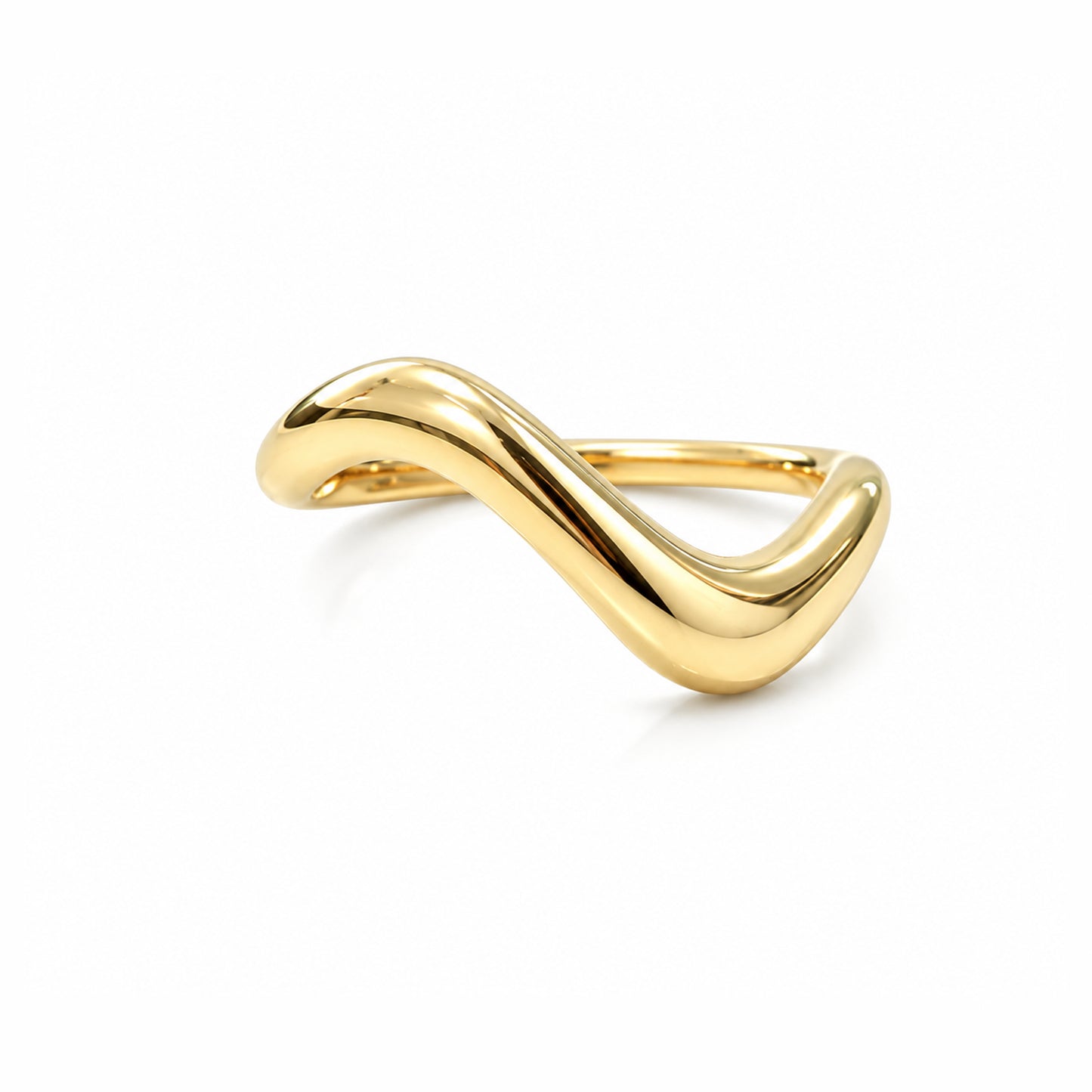 Wave ring Solid gold