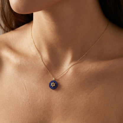 SAMPLE SALE- Co-exist - Star of David Necklace on Gemstone