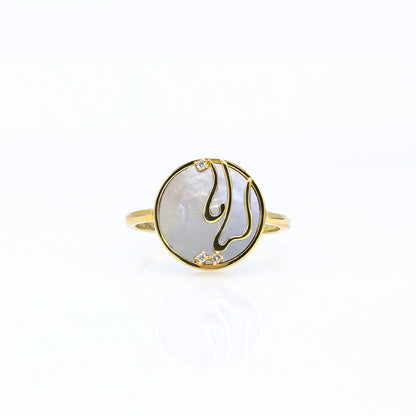 Farsi-Arabic Name Ring On Stones