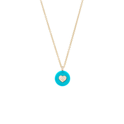 Co-exist - The Heart Necklace on Gemstone