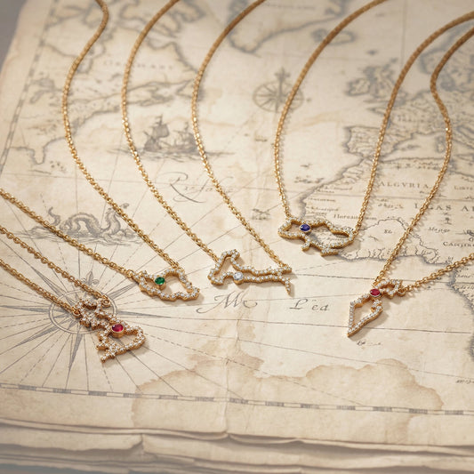 Custom Map Necklace