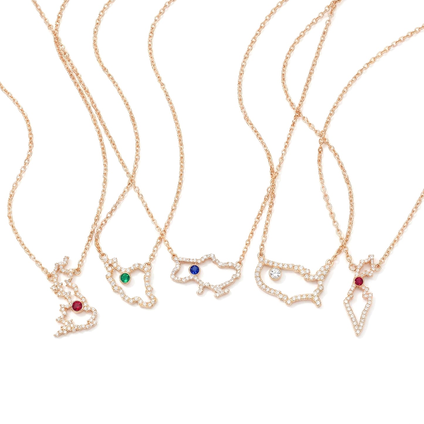 Custom Map Necklace
