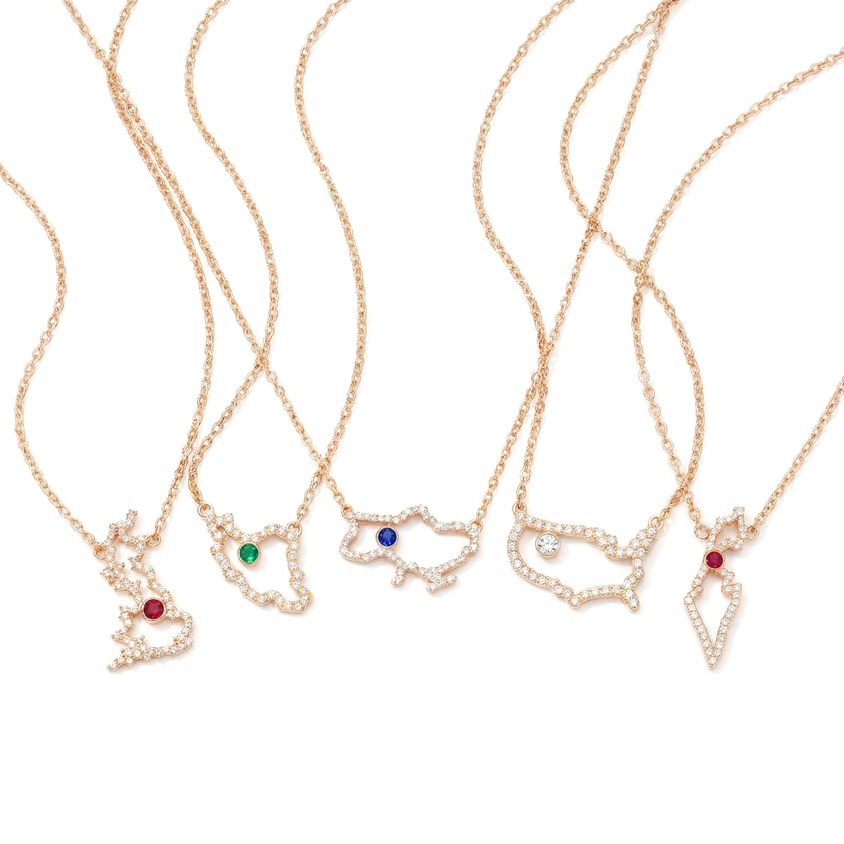 Custom Map Necklace