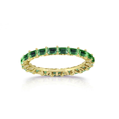 Customizable Horizontal Hide and Seek Baguette Eternity Band