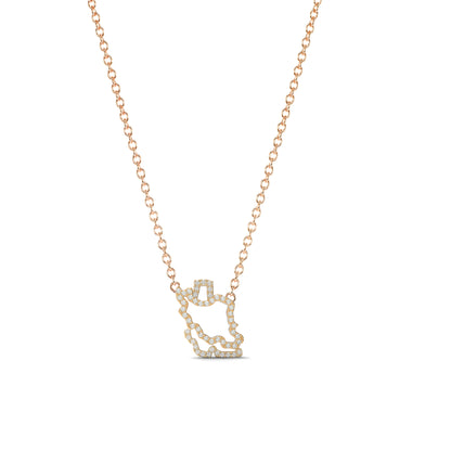 Iran Map Necklace