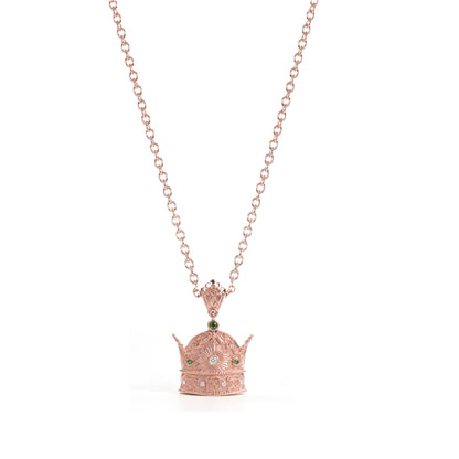 Imperial Crown Necklace-Persian Crown Pendant