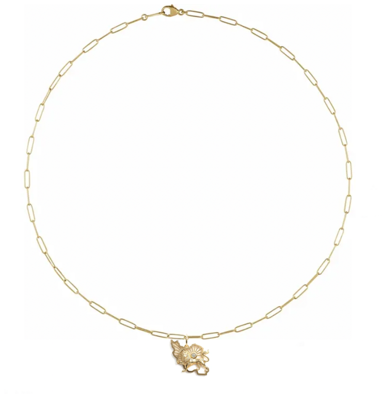 Iran Shiro Khorshid - Lion and Sun Necklace. Noush Exclusive