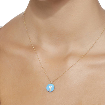 Co-exist - Secret Key Necklace on Gemstone