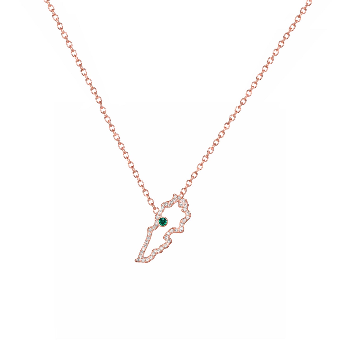 Lebanon Map Necklace