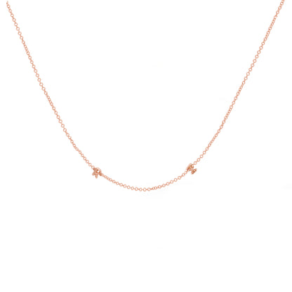 Mini 3D bubble Name Necklace