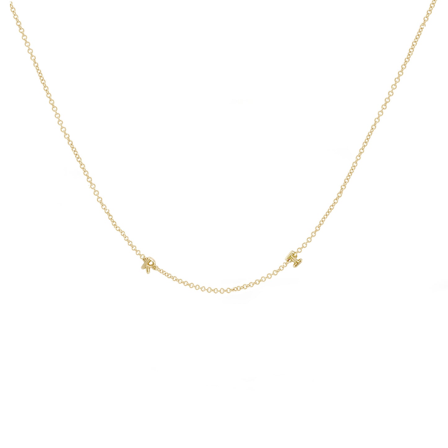 Mini 3D bubble Name Necklace