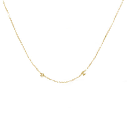 Mini 3D bubble Name Necklace