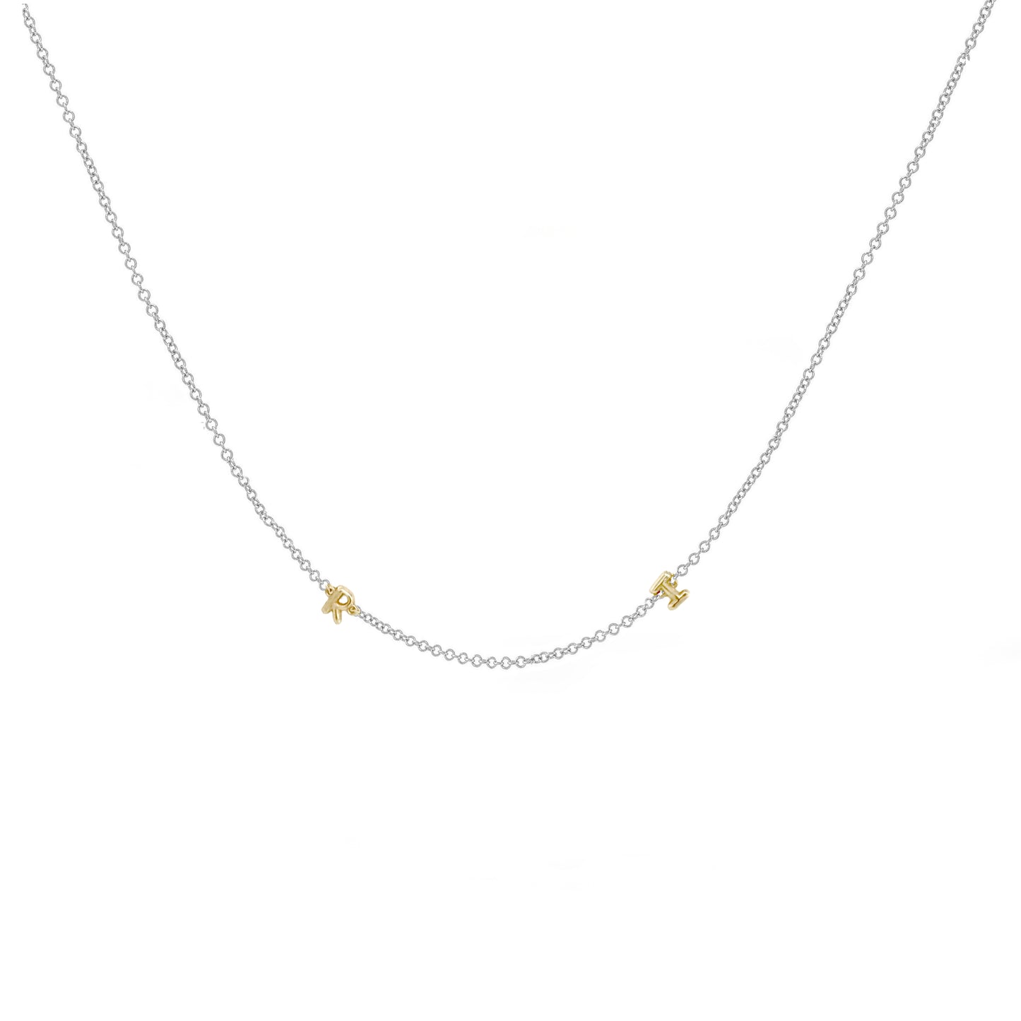 Mini 3D bubble Name Necklace