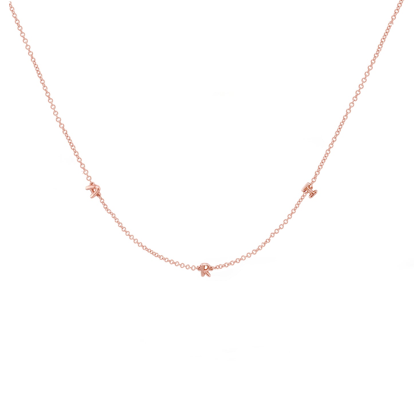 Mini 3D bubble Name Necklace