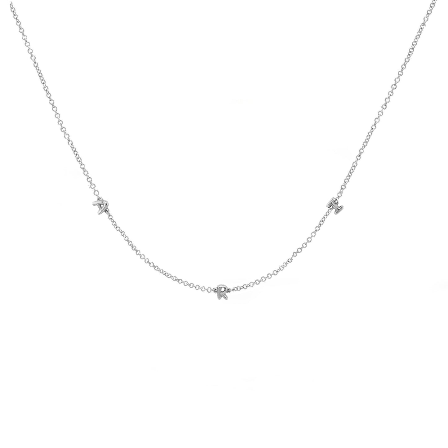 Mini 3D bubble Name Necklace