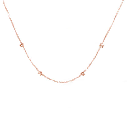 Mini 3D bubble Name Necklace