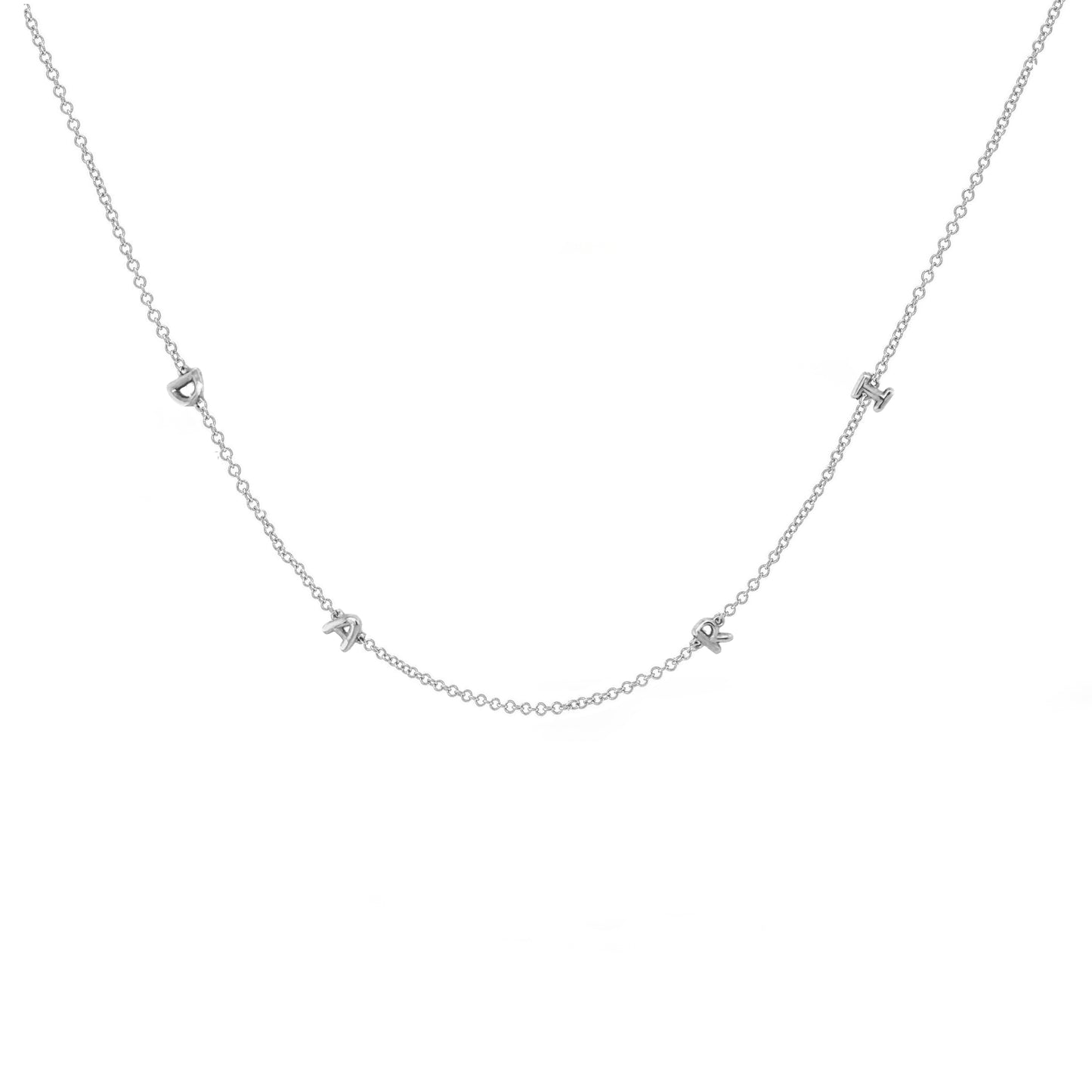 Mini 3D bubble Name Necklace