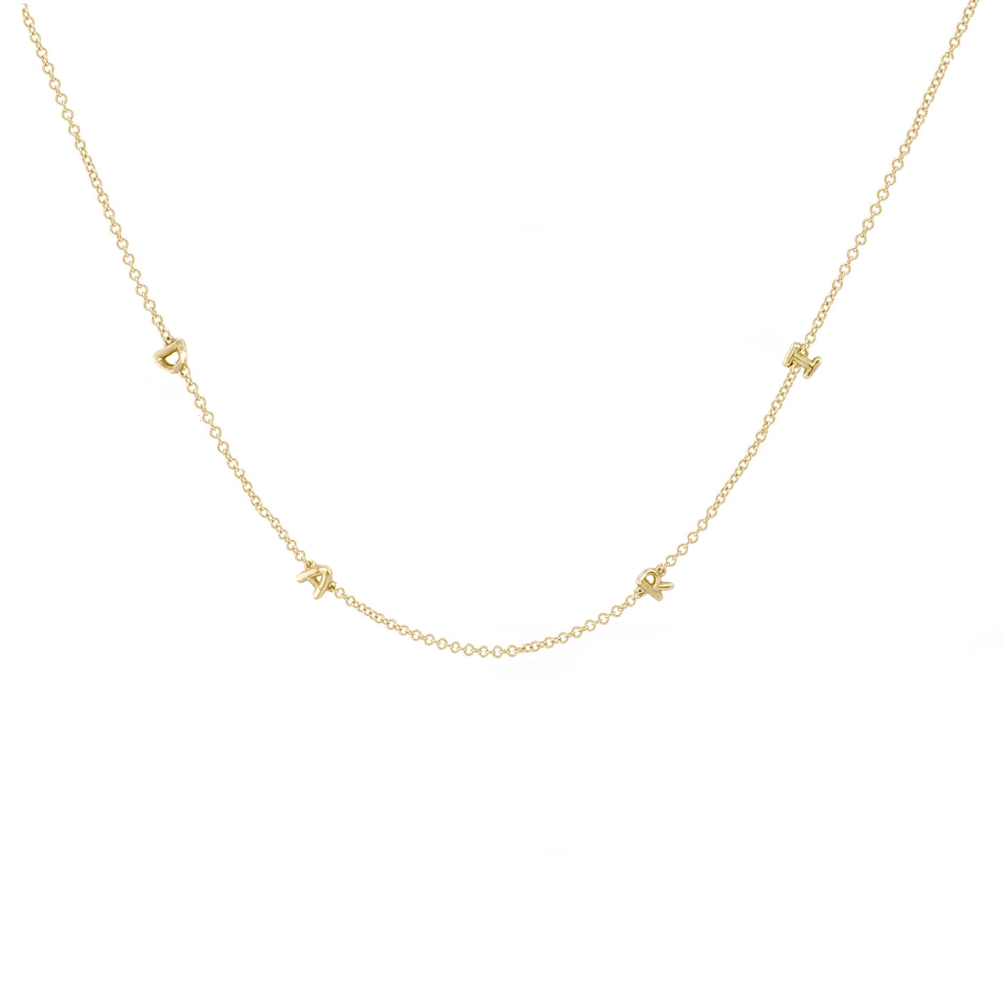 Mini 3D bubble Name Necklace