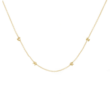 Mini 3D bubble Name Necklace