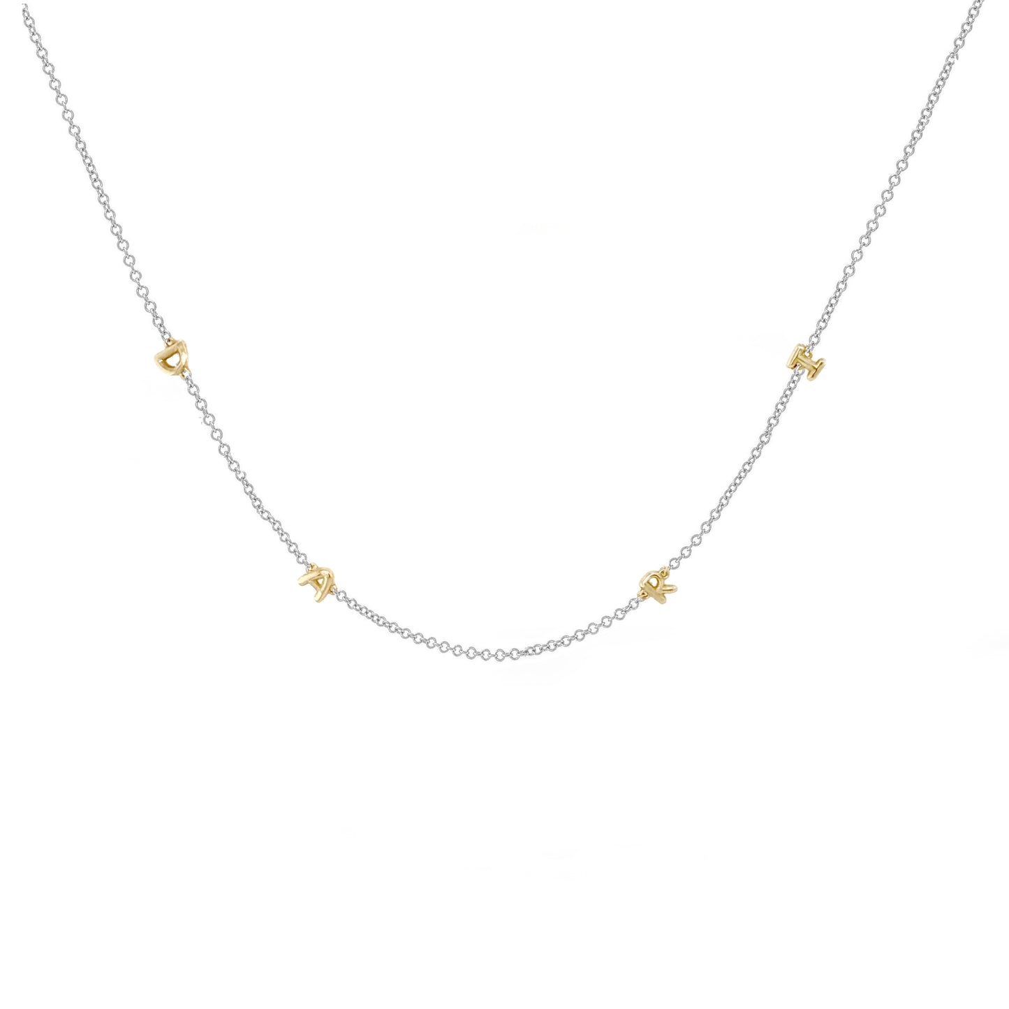 Mini 3D bubble Name Necklace