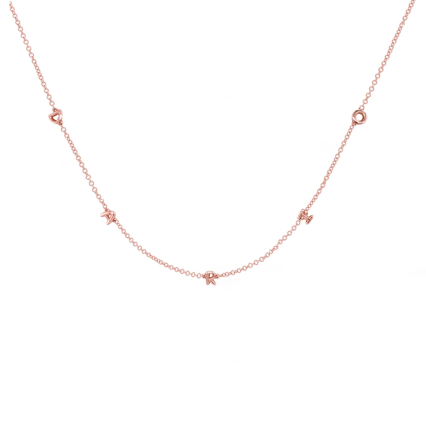 Mini 3D bubble Name Necklace