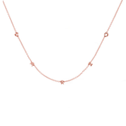 Mini 3D bubble Name Necklace