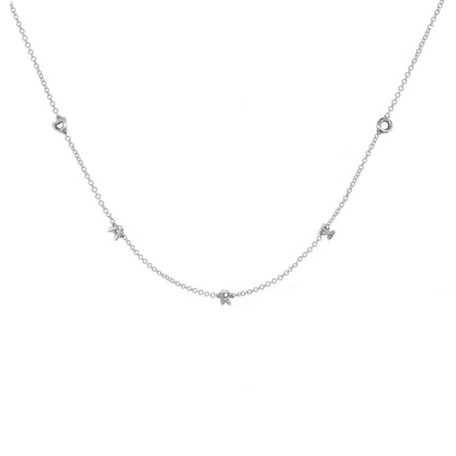 Mini 3D bubble Name Necklace