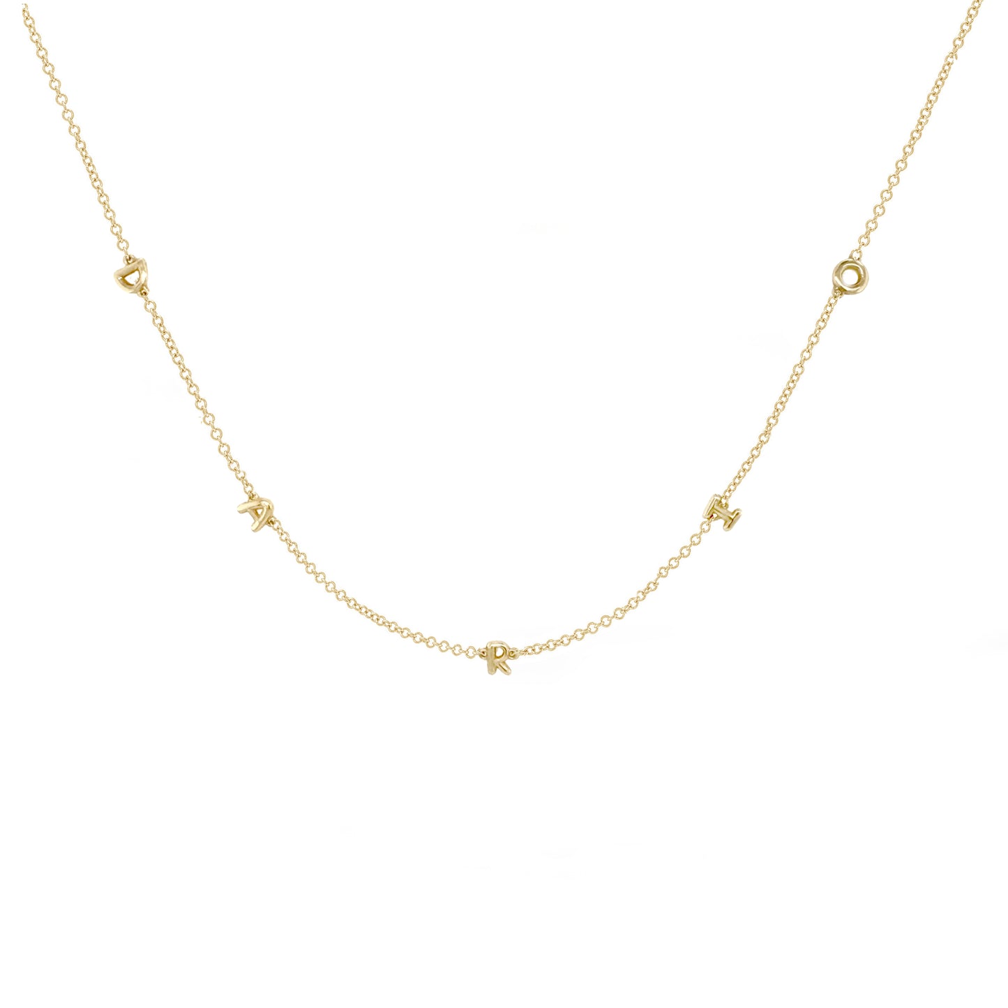 Mini 3D bubble Name Necklace