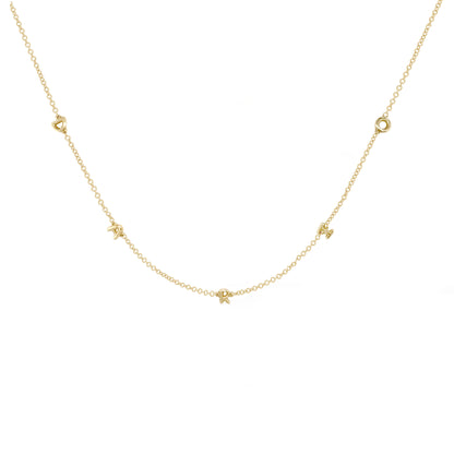 Mini 3D bubble Name Necklace