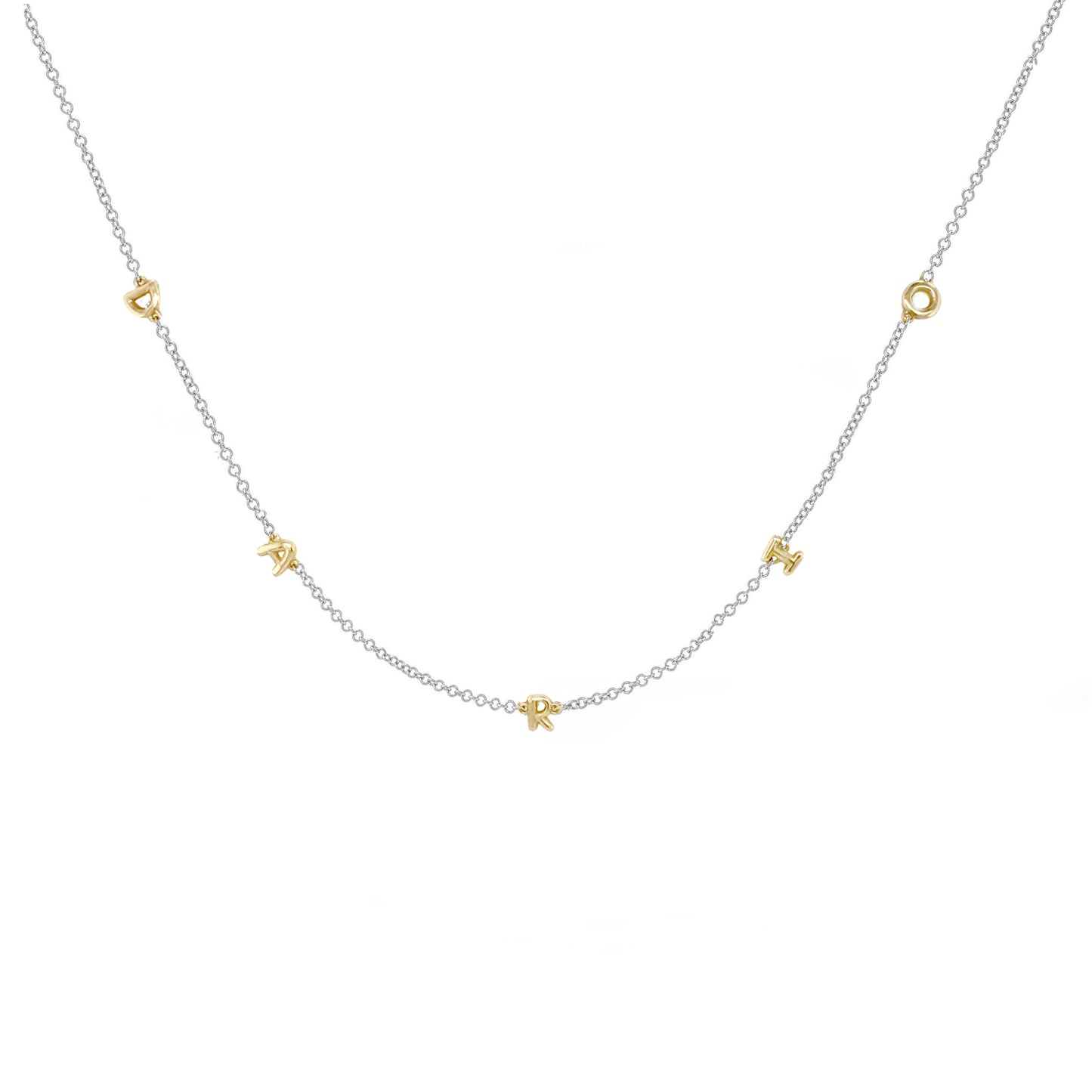 Mini 3D bubble Name Necklace