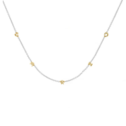 Mini 3D bubble Name Necklace