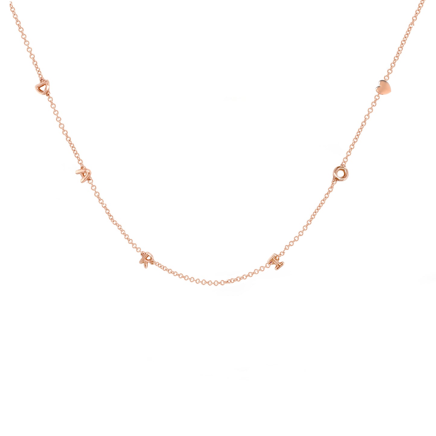 Mini 3D bubble Name Necklace