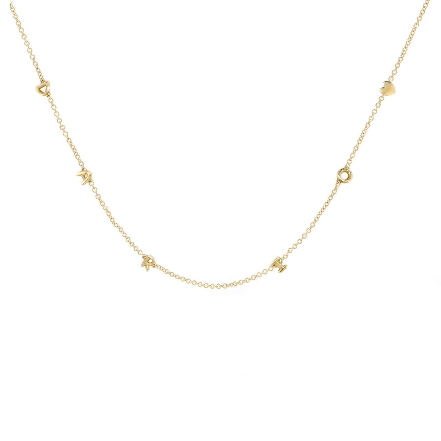 Mini 3D bubble Name Necklace